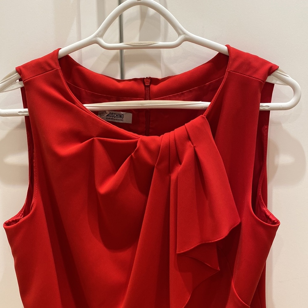 MOSCHINO CHEAP AND CHIC red dress s 10